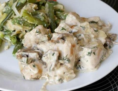 мясо под сырным соусом мясо под сырным соусом