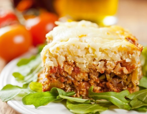 рисовая запеканка с мясом